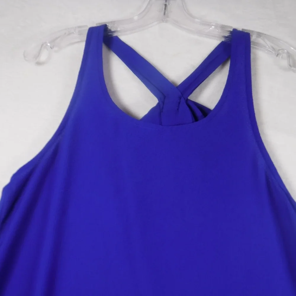 Silvergate Royal Blue Bow Back Sleeveless Blouse Top Womens‎ Medium ITA880-CRN